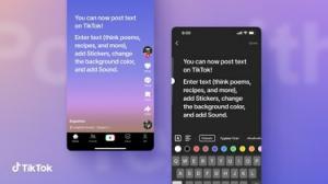 Du kan nu lägga upp Twitter-liknande text på TikTok