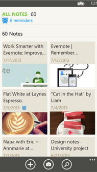 Beste Apps der Woche 01.09.2013 Screenshot des Evernote-Updates