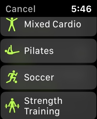 como usar outros recursos de fitness do Apple Watch3