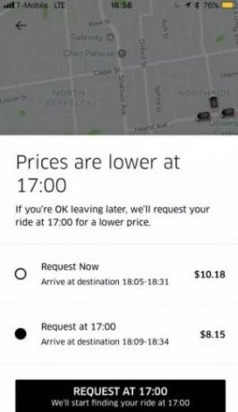 Uber тества вариант с ниска цена, който е идеален, ако не бързате