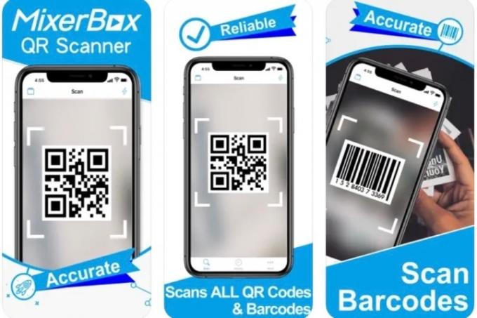 Считыватель QR-кодов MixweBox, три вида.