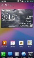 LG Optimus G recenzija zaslona kućnog android pametnog telefona