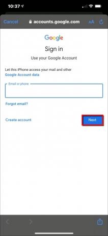 Налаштування iPhone Пошта Введіть адресу Gmail