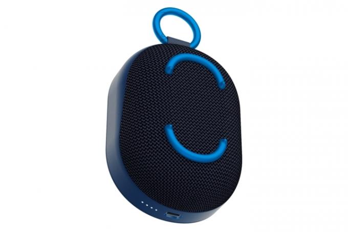 Haut-parleur Bluetooth portable Skullcandy Kilo de couleur bleu flamboyant.