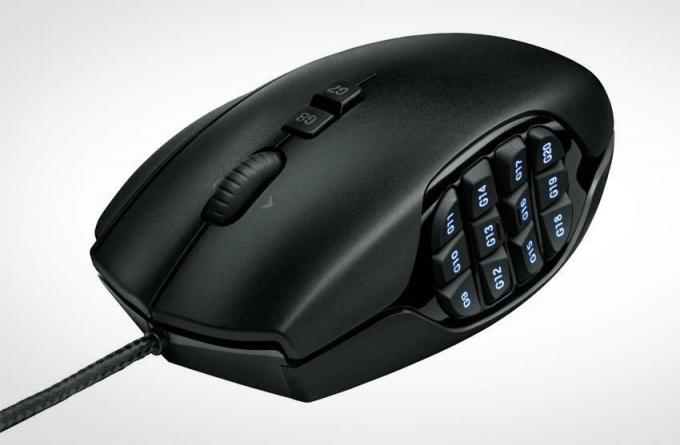 Botões pretos Logitech G600 MMO