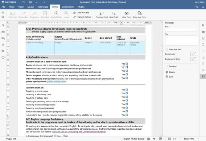 OnlyOffice används för att redigera dokument.