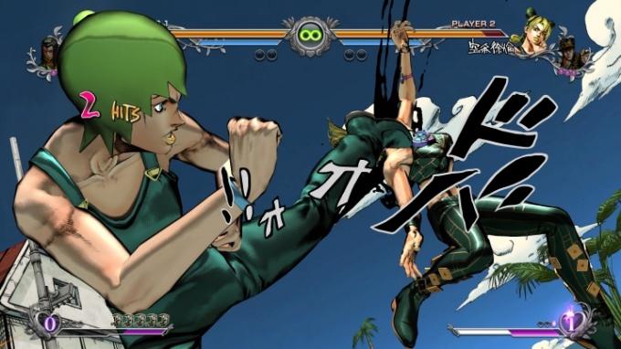 Foo Fighters o lovesc pe Jolyene Kujo în JoJo's Bizarre Adventure: All-Star Battle R.