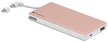 Mophie powerstation Plus - Eksternt batteri med indbyggede kabler til smartphones - Rose Gold