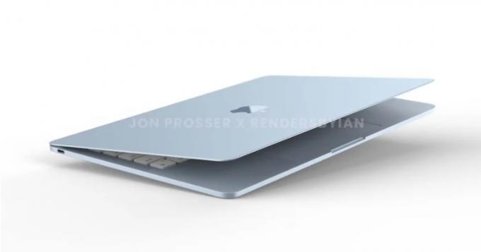 Le rendu de Jon Prosser du nouveau MacBook Air. 