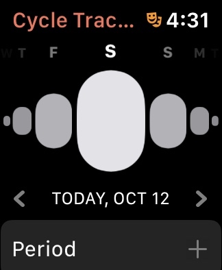 hur du spårar din mens med cykelspårare på Apple Watch cykel2