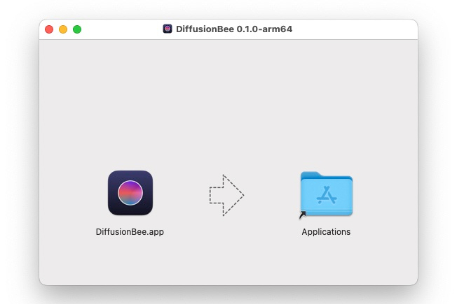 DiffusionBee σε εφαρμογές σε MacOS.