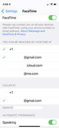 iPhone'da FaceTime numaraları ayarlayın.