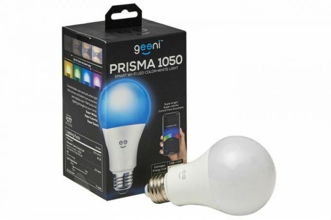 O kit de lâmpadas LED inteligentes Geeni Prisma.