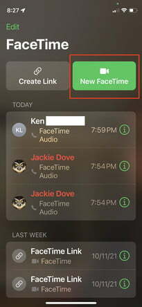 FaceTime grup çağrıları.