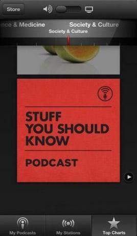  rykten sammanfattning apple ios 7 podcasts app skärmdump