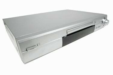 Primul plan al unui DVD player