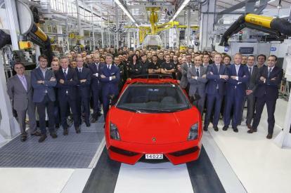 fin de la production de lamborghini gallardo sortie définitive de l'usine