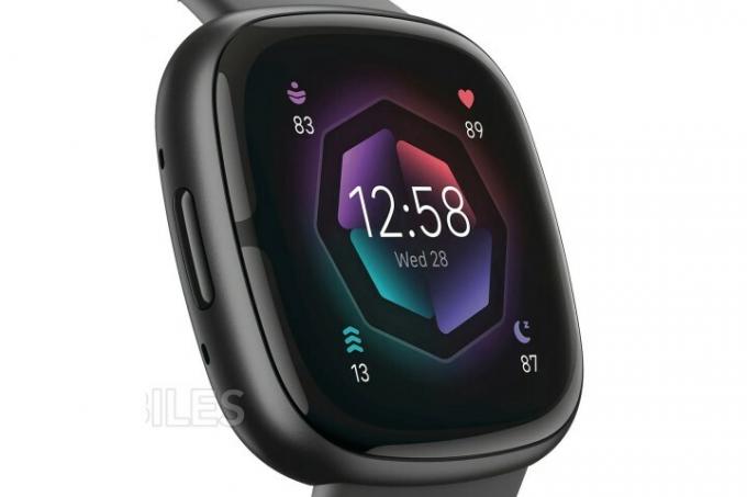 Утечка рендеринга основной сборки Fitbit Sense 2