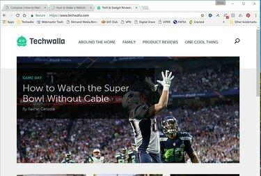 Webový prohlížeč otevřený pro Techwalla