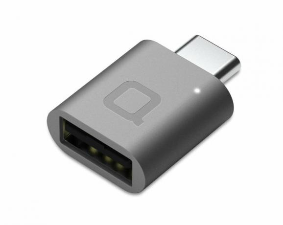 Nonda USB-C til USB-A mini-dongle.