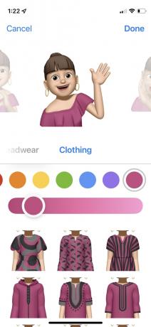 Tilføj tøj til din Memoji.