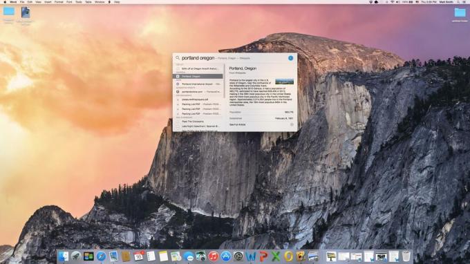 OS X Yosemite スポットライト 1