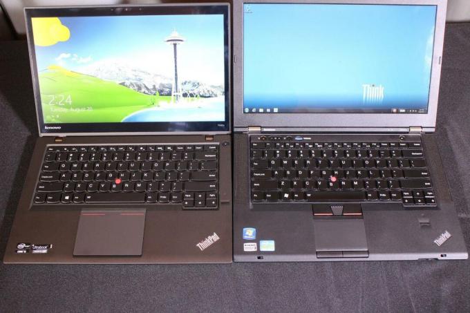 レノボ、5 つの新しい薄型軽量 thinkpad t440s と t430s フロントを発表