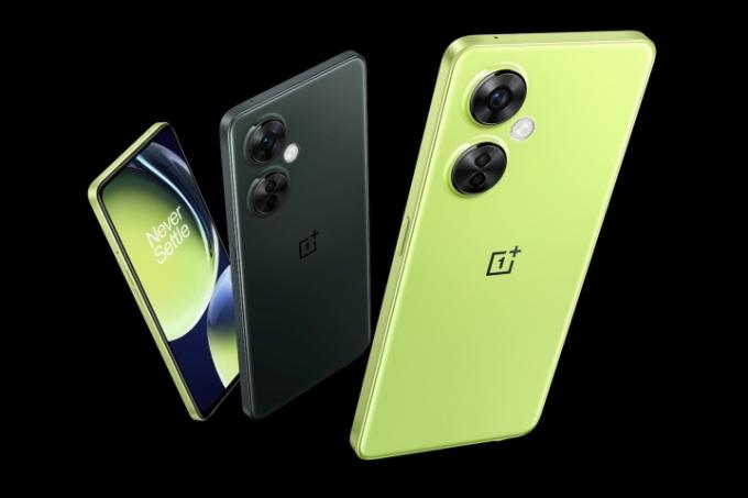 O OnePlus Nord CE 3 Lite em preto e verde.