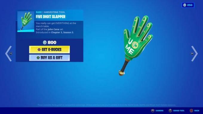 เครื่องมือเก็บเกี่ยว Five Digit Slapper ใน Fortnite