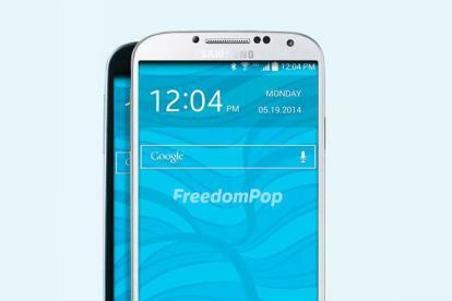 en-tête de l'application d'appels internationaux Freedompop