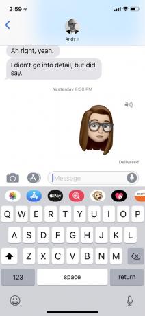 Memoji met TrueDepth-camera.