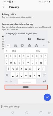 Pływająca klawiatura SwiftKey