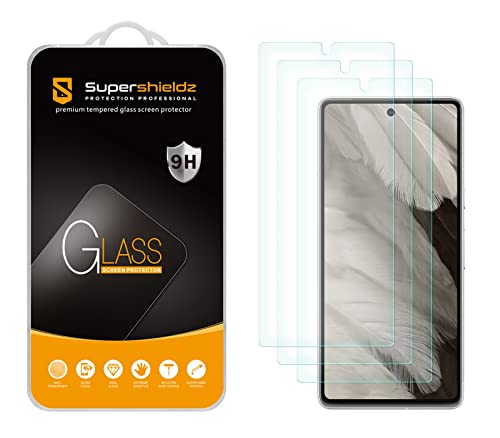 Supershieldz (3 Pack) Designet til Google Pixel 7a Skærmbeskytter af hærdet glas, anti-ridse, boblefri