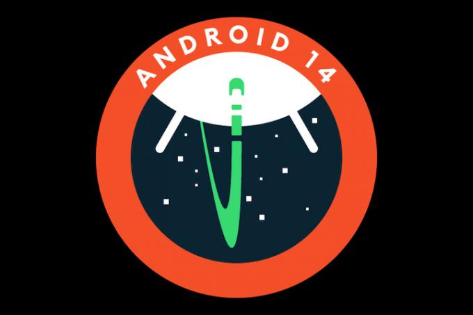 Logotip Android 14.