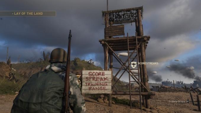 Guia do Call of Duty: WW2 Headquarters - Scorestreak Training Range
