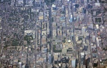 Toronto centrum, luftfoto