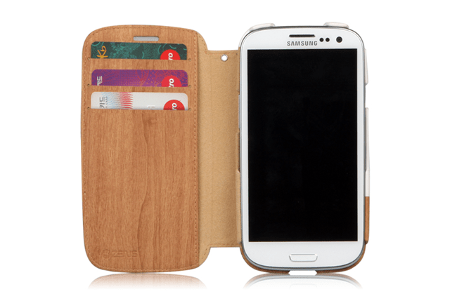 Zenus Galaxy S3 Masstige Oak Treblokk Dagbok Veske