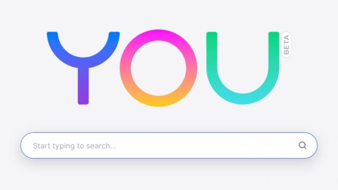лого на you.com с лента за търсене