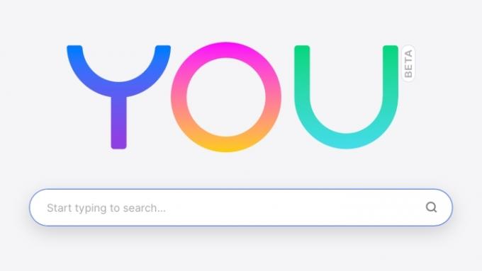 you.com-logotyp med sökfält