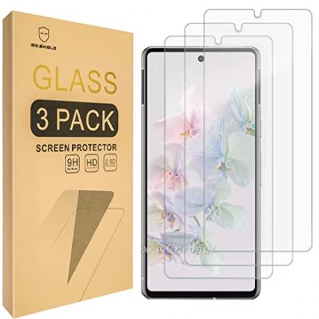 Mr. Shield [3-Pack] Designet til Google Pixel 7a [Hærdet glas] [Japan Glass med 9H hårdhed] Skærmbeskytter med Lifetime Replacement