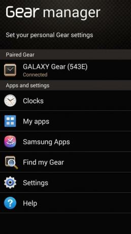 Samsung Galaxy Gear smartwatch recensie Android-software Gear Manager