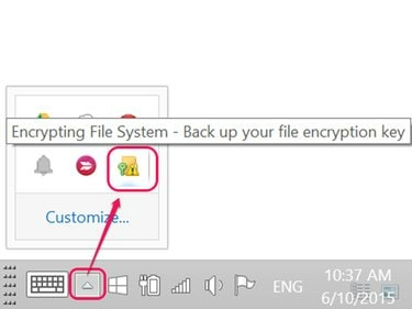 Napsauta Encrypting File System -kuvaketta.