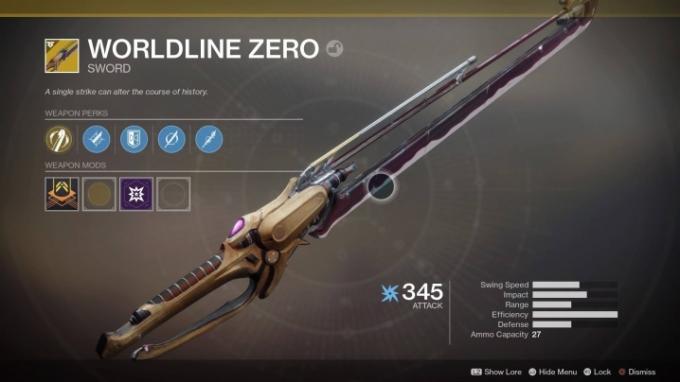 Destiny 2 najlepsza broń światowa zero