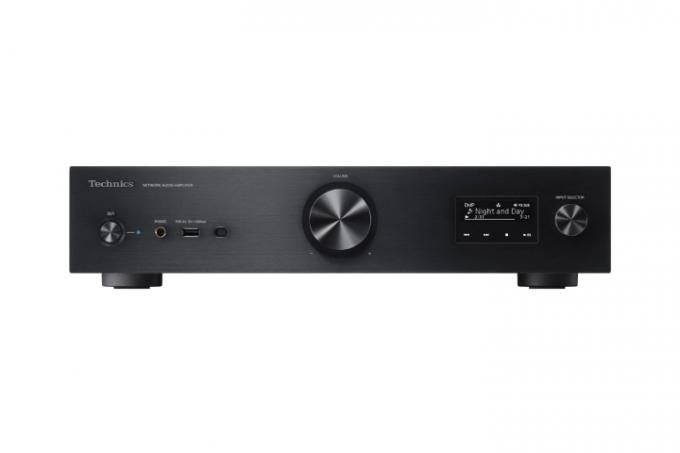 L'amplificateur audio réseau Technics SU-GX70 de couleur noire.