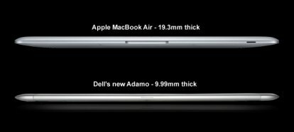 Apple MacBook Air vs. Dell Adamo 9,99