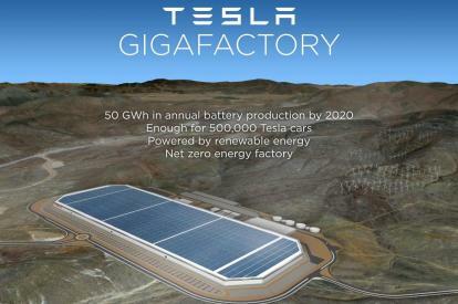 Tesla Gigafactory wordt gevestigd in Nevada