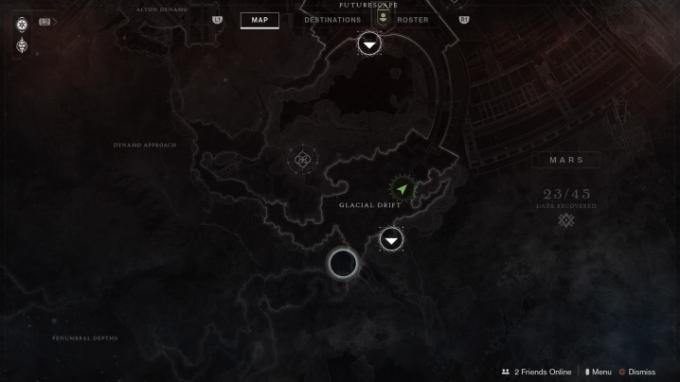 Destiny 2 Warmind Worldline Zero Przewodnik Fragmenty pamięci Dryf lodowcowy 11 mapa