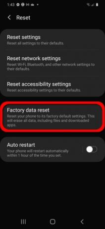 Samsung Android 10 Fabriksdataåterställning