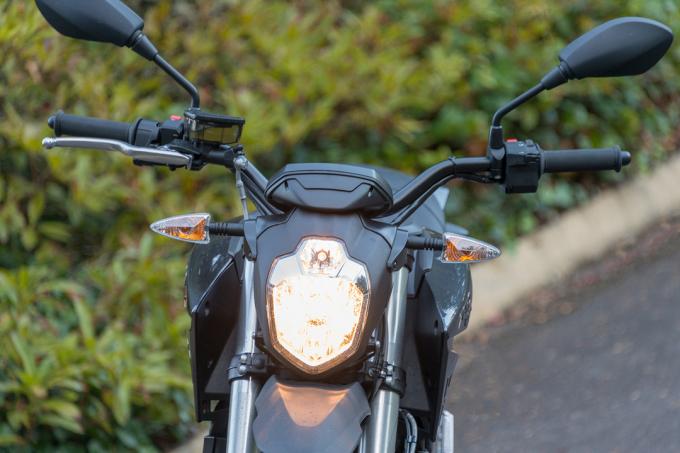 zero dsr elektrisk motorcykel recension 2018 emotorcykel strålkastare