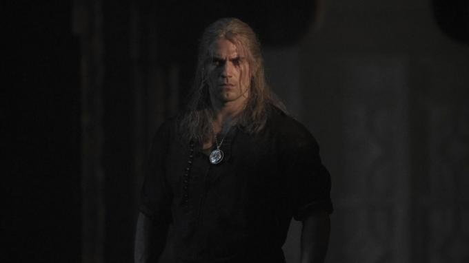 Geralt confundido en The Witcher.